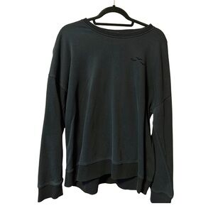 Black Long Sleeve Lazy Pants Sweatshirt